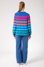 Vermont Stripe Jumper from The Haven Co - Cobalt