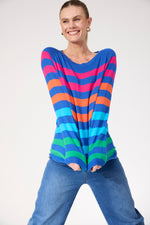 Vermont Stripe Jumper from The Haven Co - Cobalt