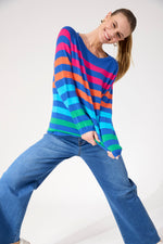 Vermont Stripe Jumper from The Haven Co - Cobalt