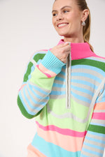 Alaska Stripe Jumper from The Haven Co - Neon