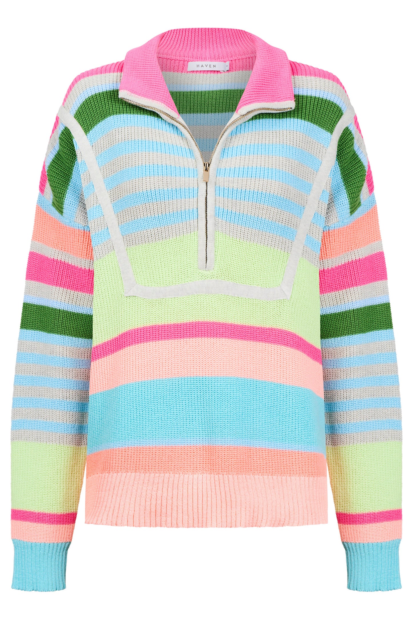 Alaska Stripe Jumper from The Haven Co - Neon