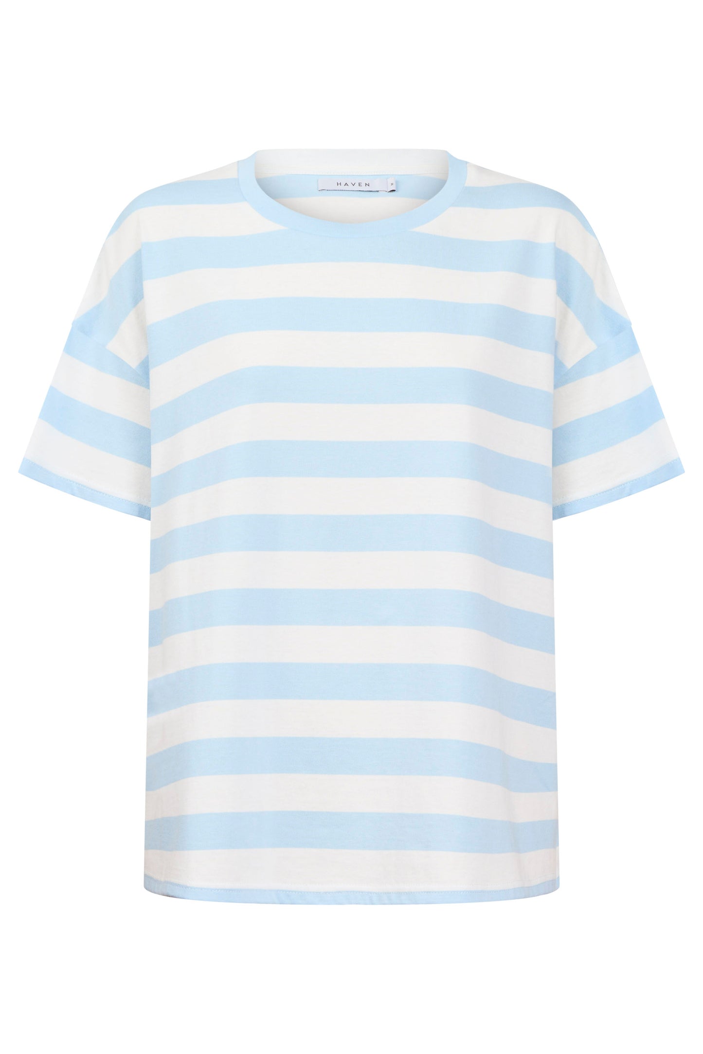 Columbus Stripe T-shirt from The Haven Co - Baby blue