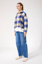 Fargo Cropped Jacket from The Haven Co - Blue
