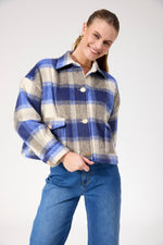 Fargo Cropped Jacket from The Haven Co - Blue