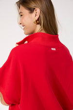 Boston Crop Sweat Top from The Haven Co - Red