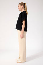 Boston Crop Sweat Top from The Haven Co - Black