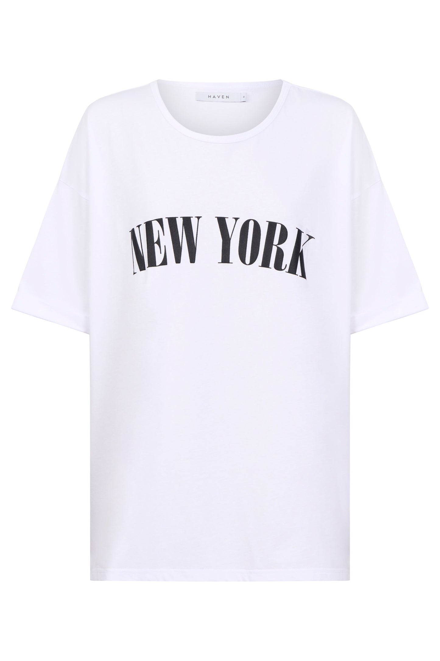 Boston Logo T-shirt from The Haven Co - New York White Tee