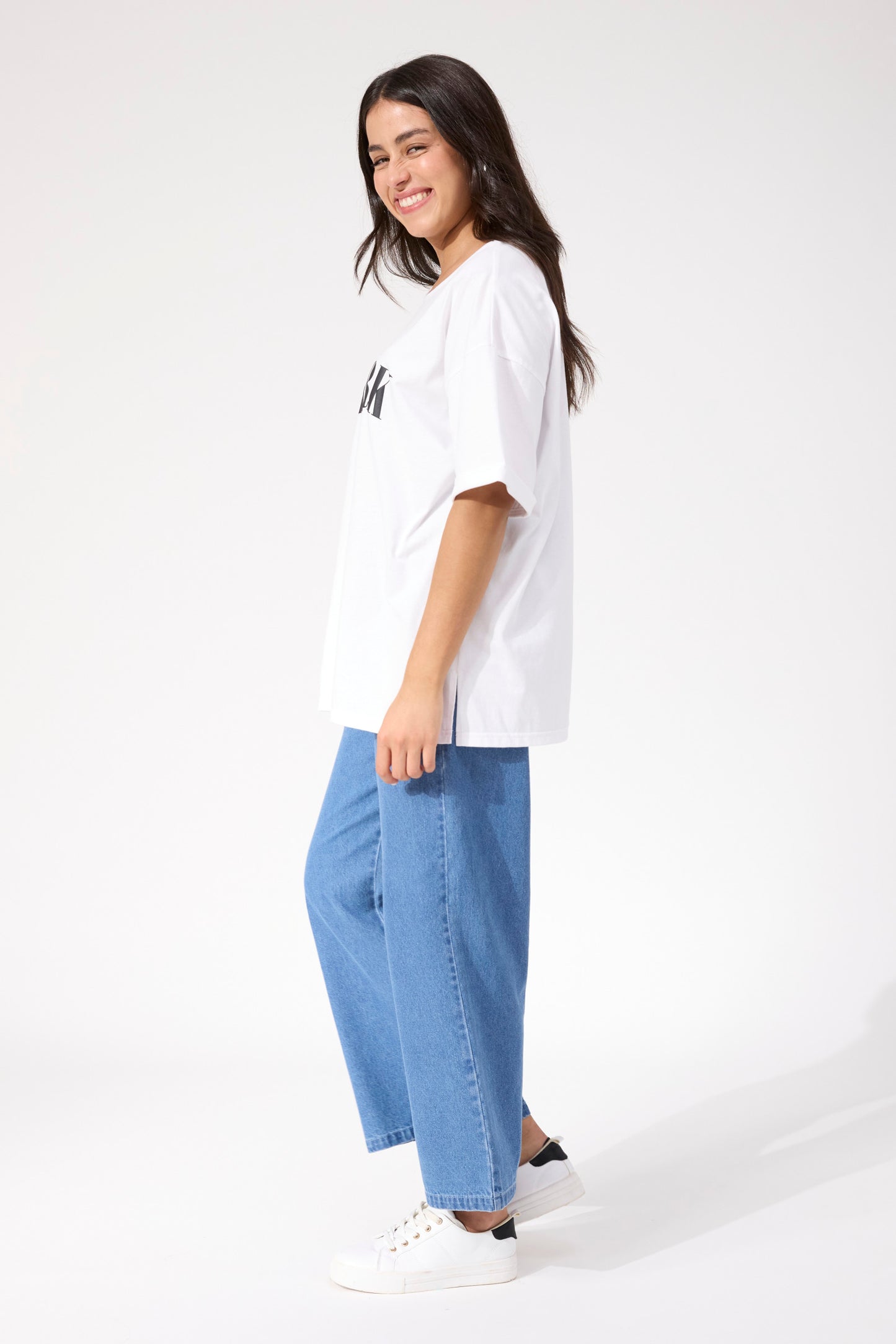 Boston Logo T-shirt from The Haven Co - New York White Tee