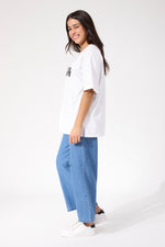 Boston Logo T-shirt from The Haven Co - New York White Tee