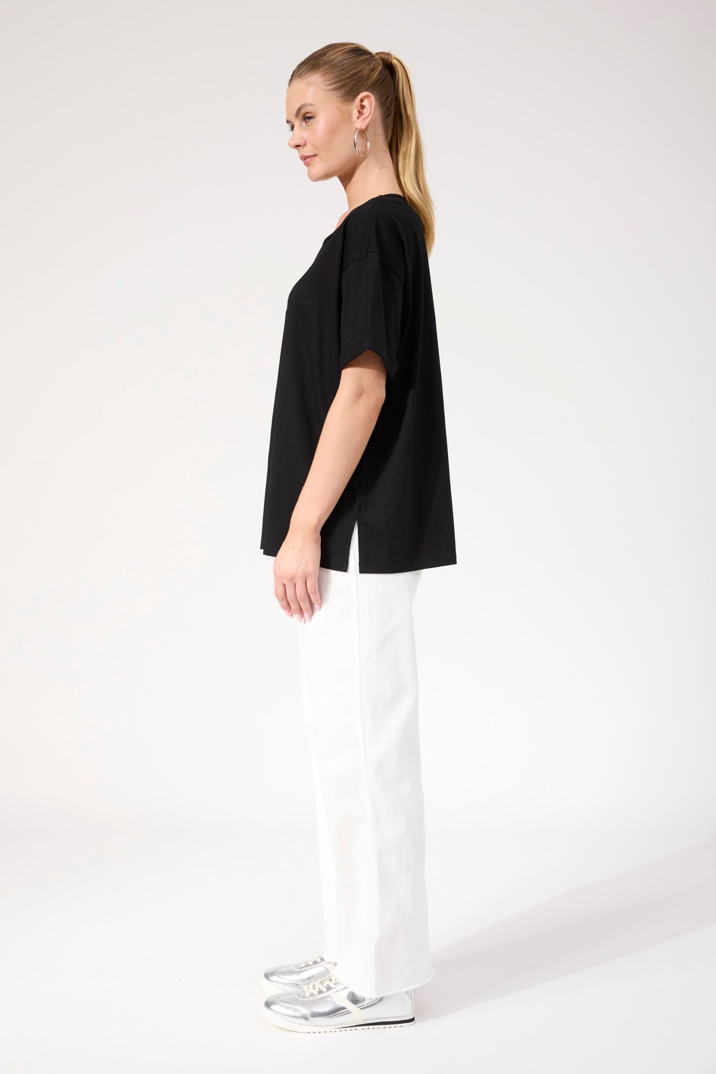 Boston Logo T-shirt from The Haven Co - Black Paris Tee