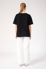 Boston Logo T-shirt from The Haven Co - Black Paris Tee