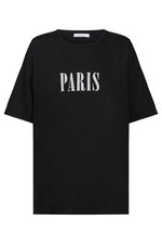 Boston Logo T-shirt from The Haven Co - Black Paris Tee
