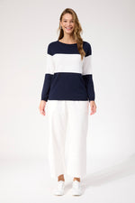 Savoie Stripe Jumper from The Haven Co -Navy Stripe