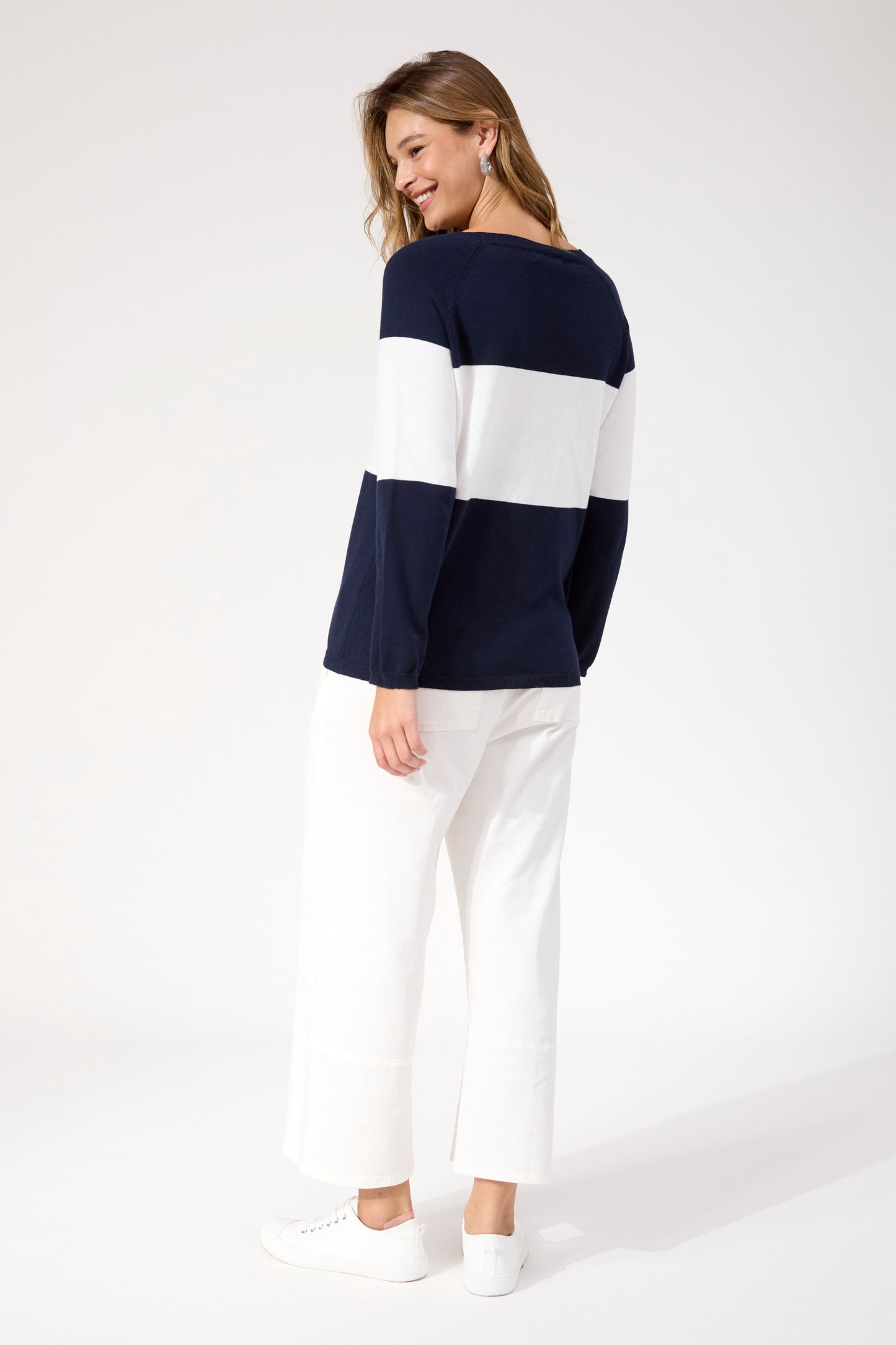 Savoie Stripe Jumper from The Haven Co -Navy Stripe
