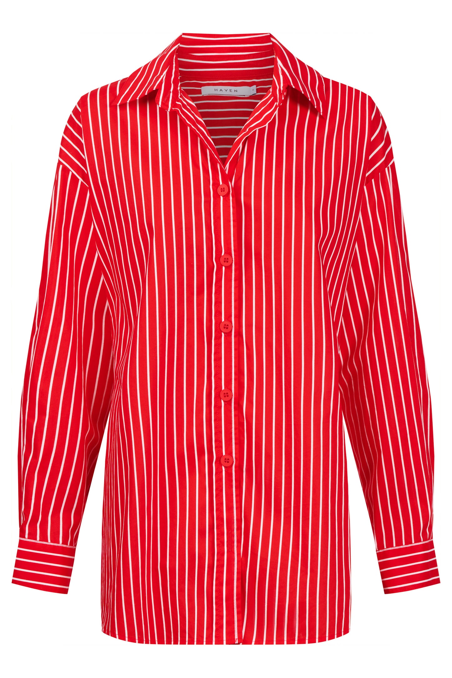 Fairbanks Stripe Shirt from The Haven Co - Red