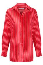 Fairbanks Stripe Shirt from The Haven Co - Red