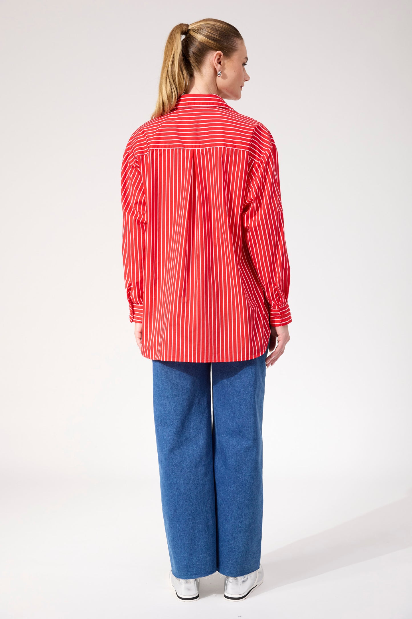 Fairbanks Stripe Shirt from The Haven Co - Red