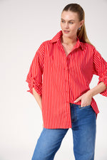 Fairbanks Stripe Shirt from The Haven Co - Red