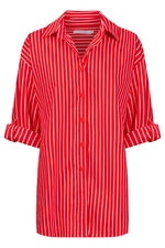 Fairbanks Stripe Shirt from The Haven Co - Red