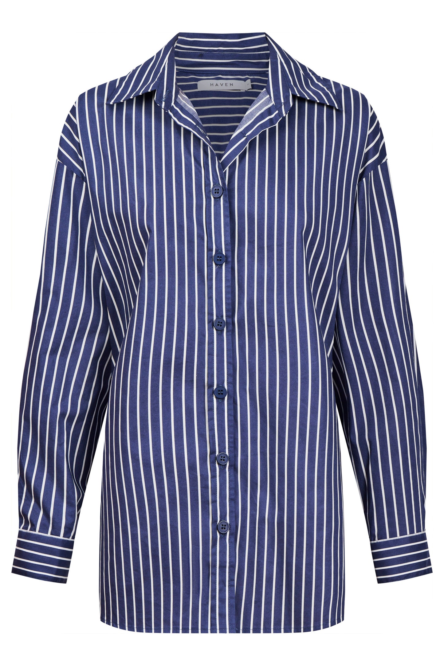 Fairbanks Stripe Shirt from The Haven Co - Navy
