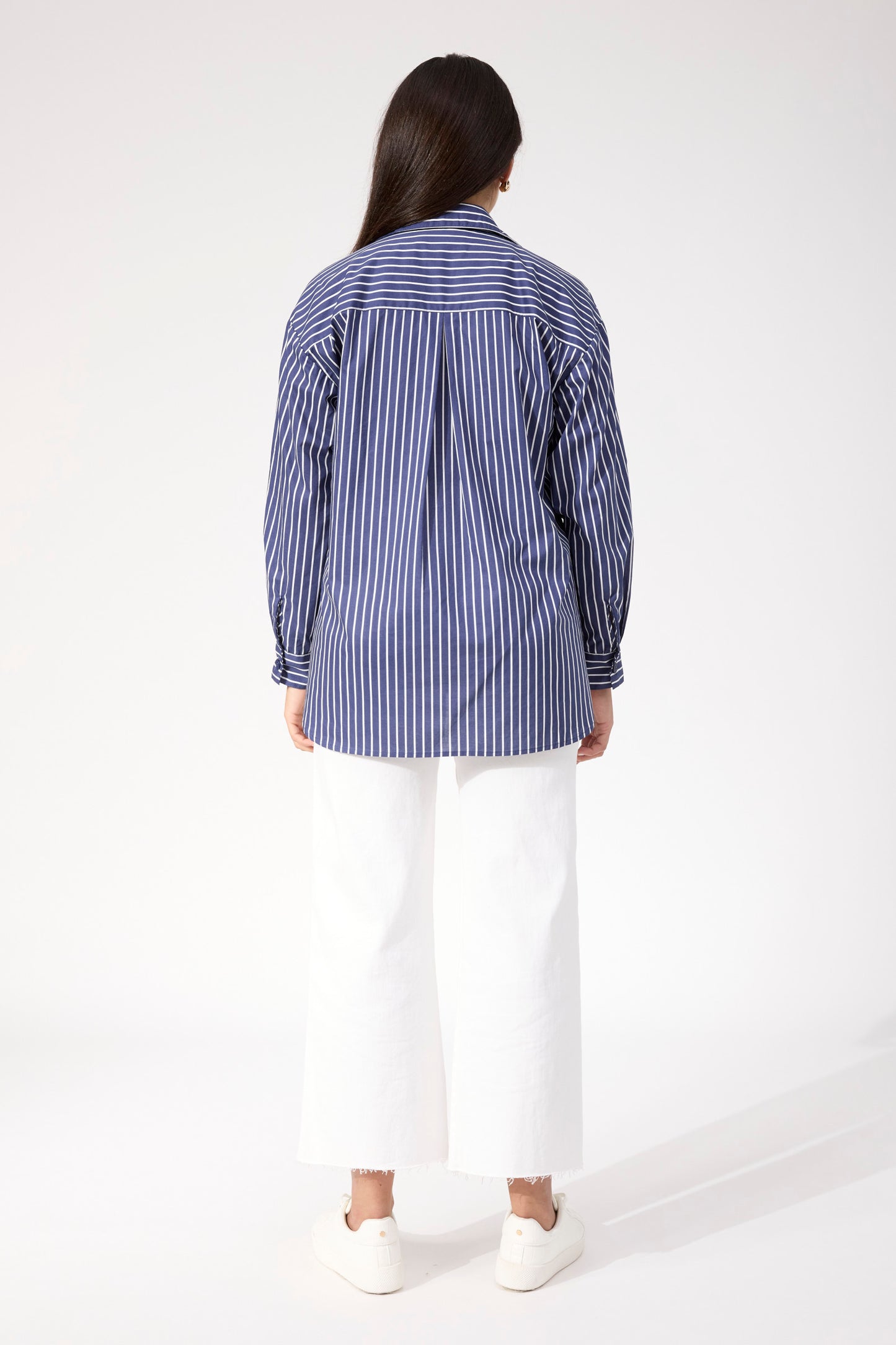 Fairbanks Stripe Shirt from The Haven Co - Navy
