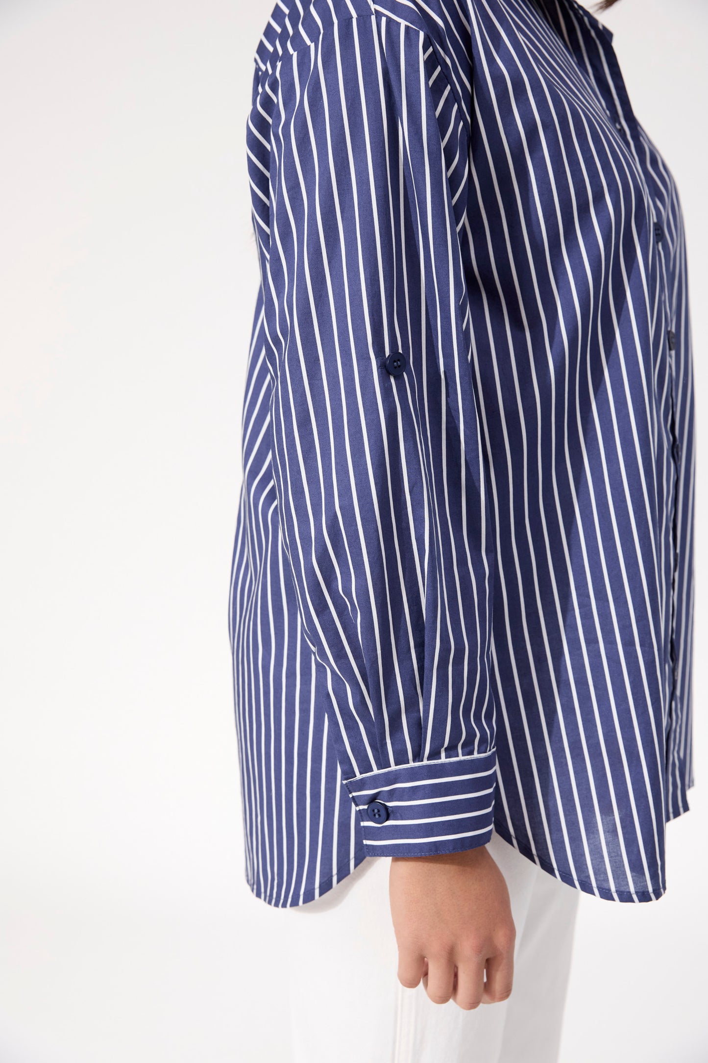 Fairbanks Stripe Shirt from The Haven Co - Navy