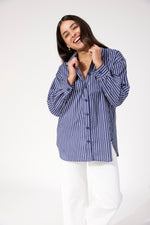 Fairbanks Stripe Shirt from The Haven Co - Navy