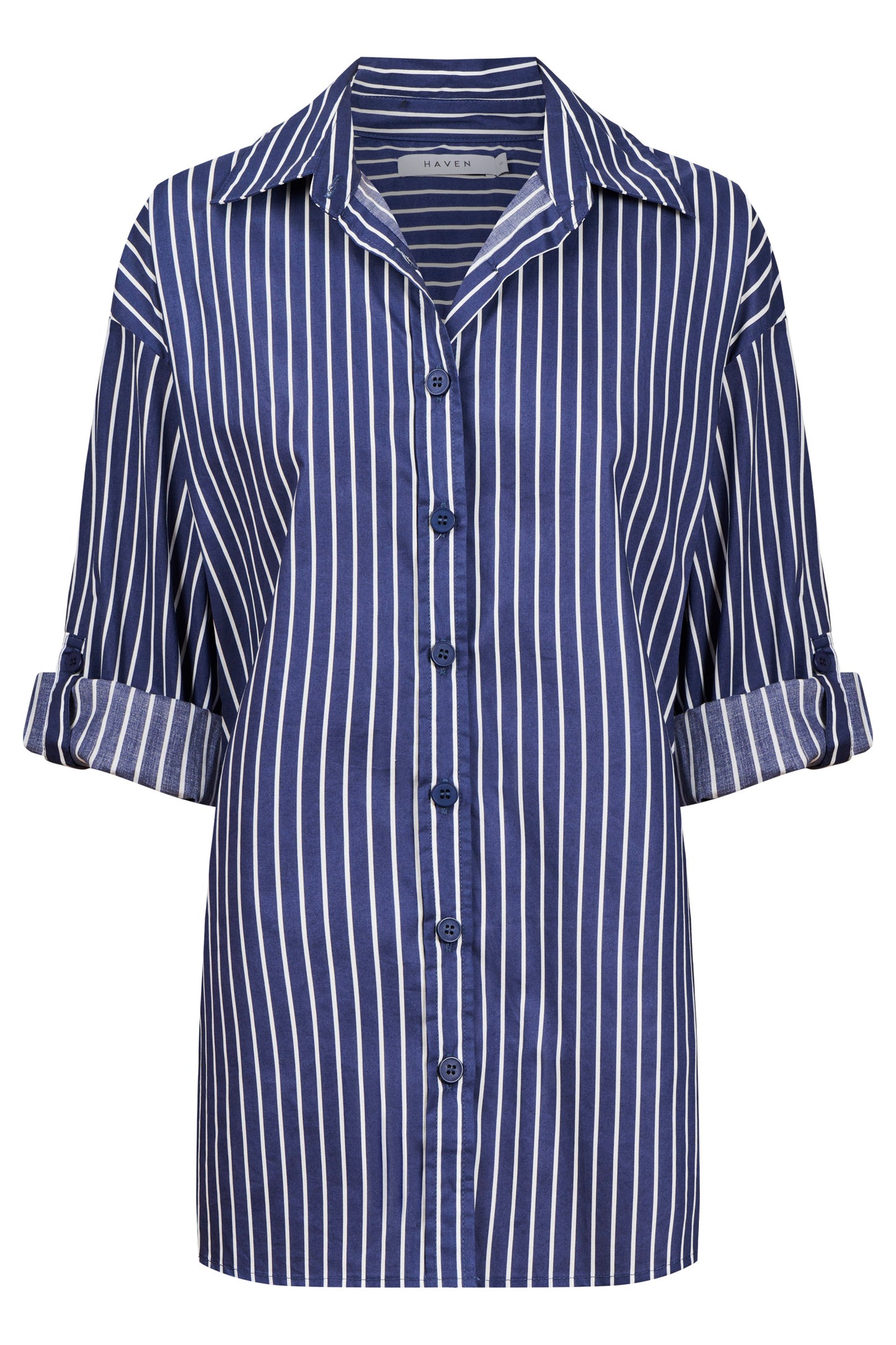 Fairbanks Stripe Shirt from The Haven Co - Navy