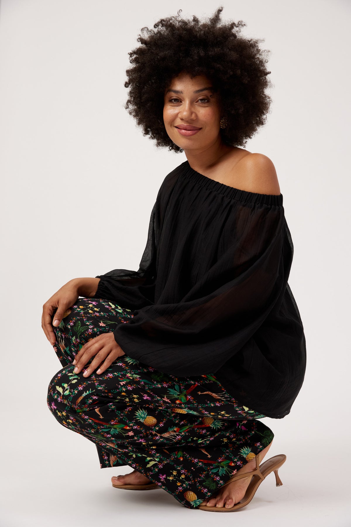 Kenya Off Shoulder Top from The Haven Co - Black
