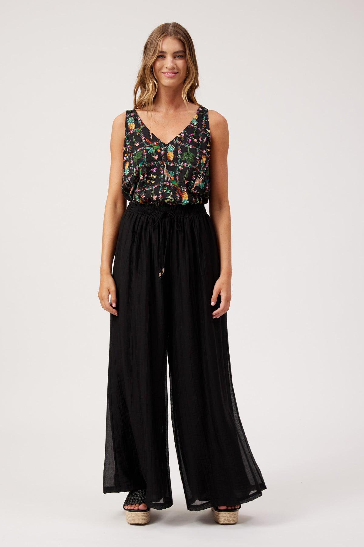 Kenya Palazzo Pant from The Haven Co - Black