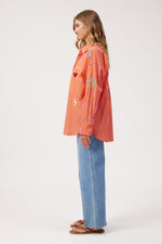 Mykonos Embroidered Shirt - Pink