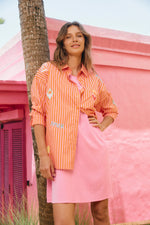 Mykonos Embroidered Shirt - Pink