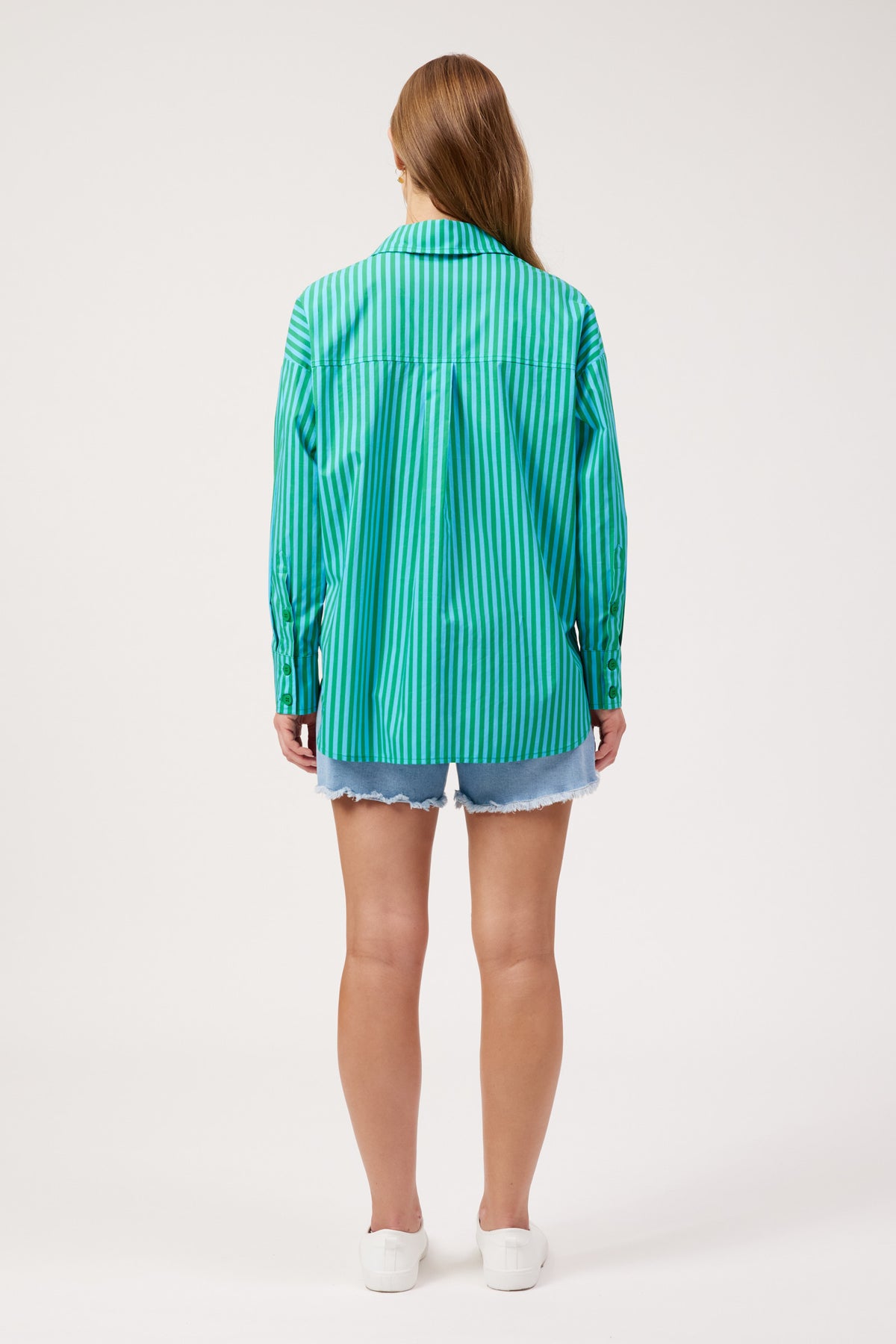 Mykonos Embroidered Shirt - Green