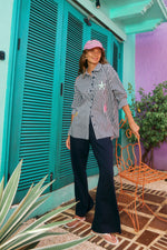 Elba Heart Pant from The Haven Co - Navy