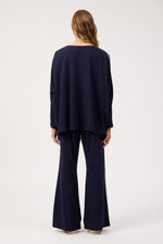 Elba Heart Long Sleeved T-Shirt from The Haven Co - Navy