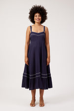 Positano Contrast Dress from The Haven Co - Navy