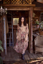 Ariel chiffon blouse - Antique Rose