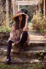 Ariel chiffon blouse - Antique Rose