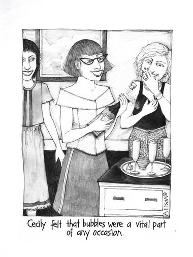 Cecily Tea Towel - Bubbles Occasion