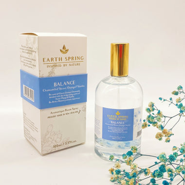 Earth Spring BALANCE Crystal Room Spray 100ml With Blue Crystal
