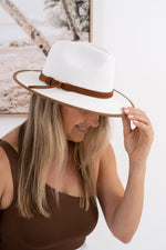 Bianca Panama with suede trim