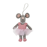 Pashom Xmas Ballerina mouse hanging decoration