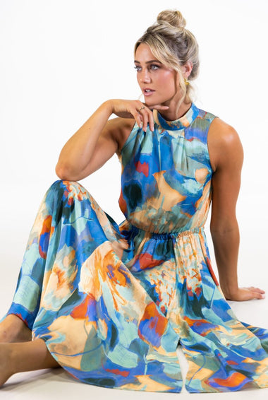 Sicily Panelled Midaxi Dress
