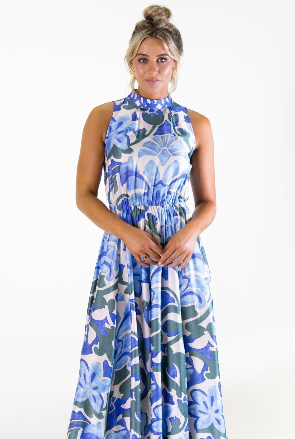 Bel Vestito Portofino Panelled Midaxi Dress