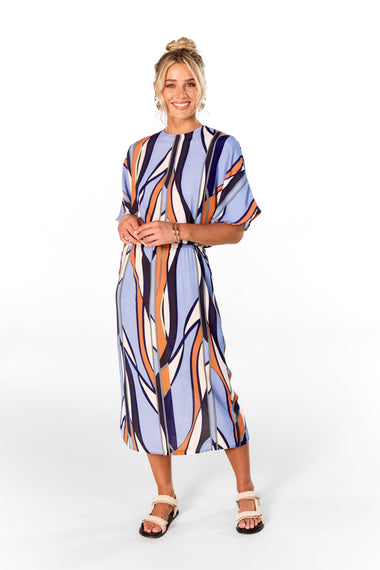 Venice Short Sleeve Midi Dress
