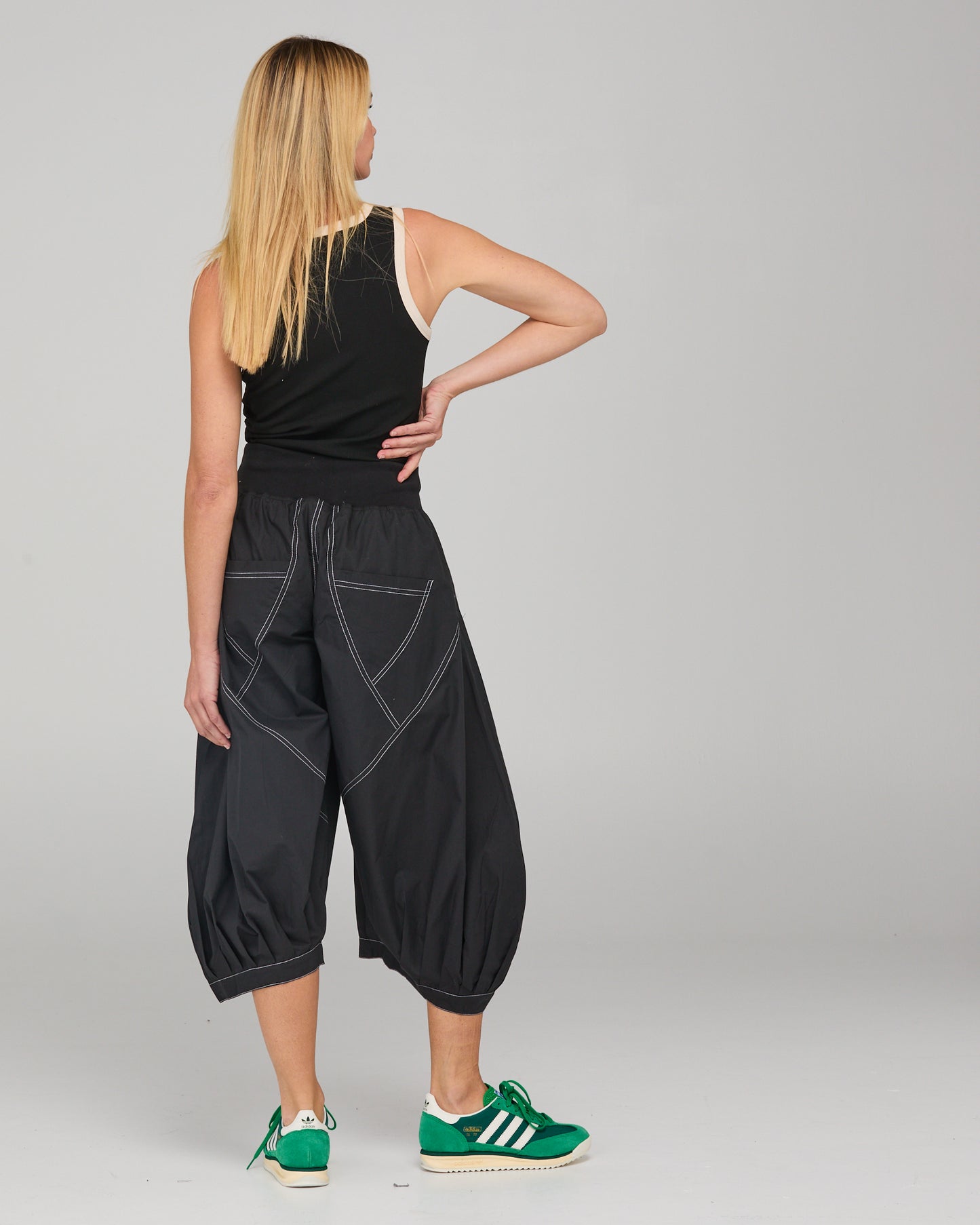 Boom Shankar Hatsu Guru Pant - Black with White Stitching