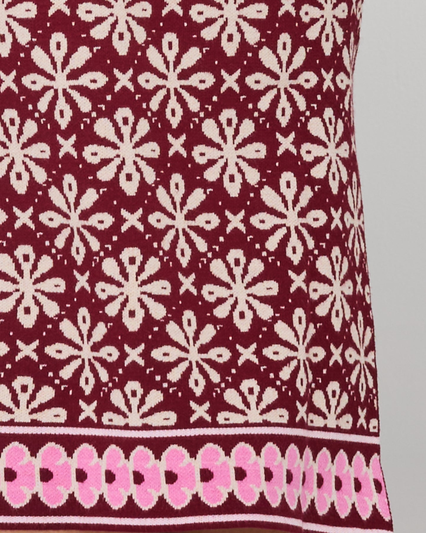 Boom Shankar Gigi Dress - Merlot Jacquard knit