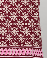 Boom Shankar Gigi Dress - Merlot Jacquard knit