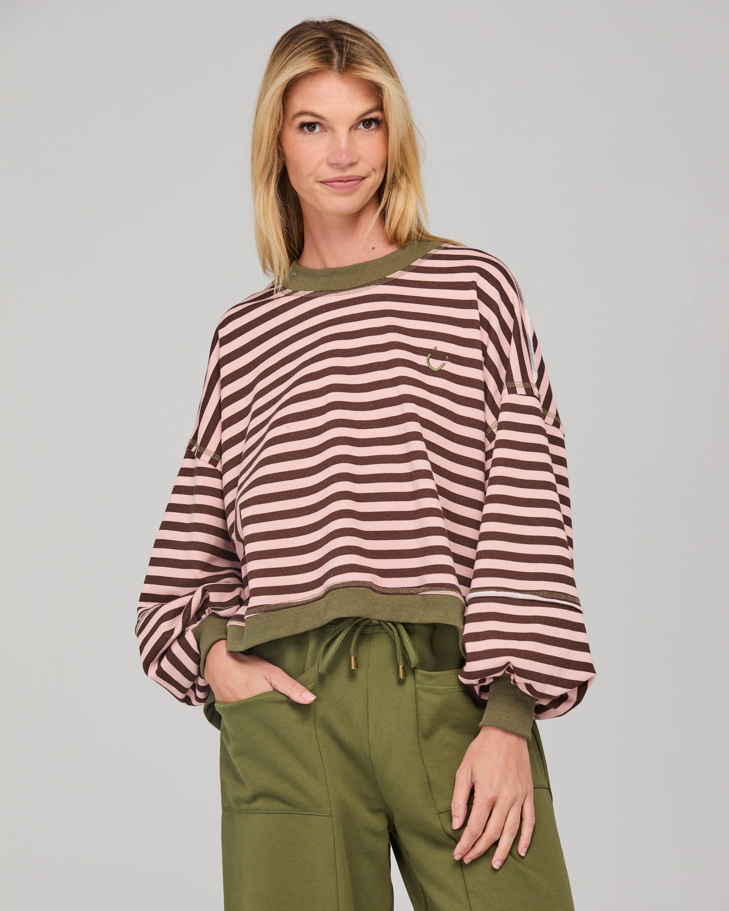 Boom Shankar Guru Sweatshirt - Dusty pink