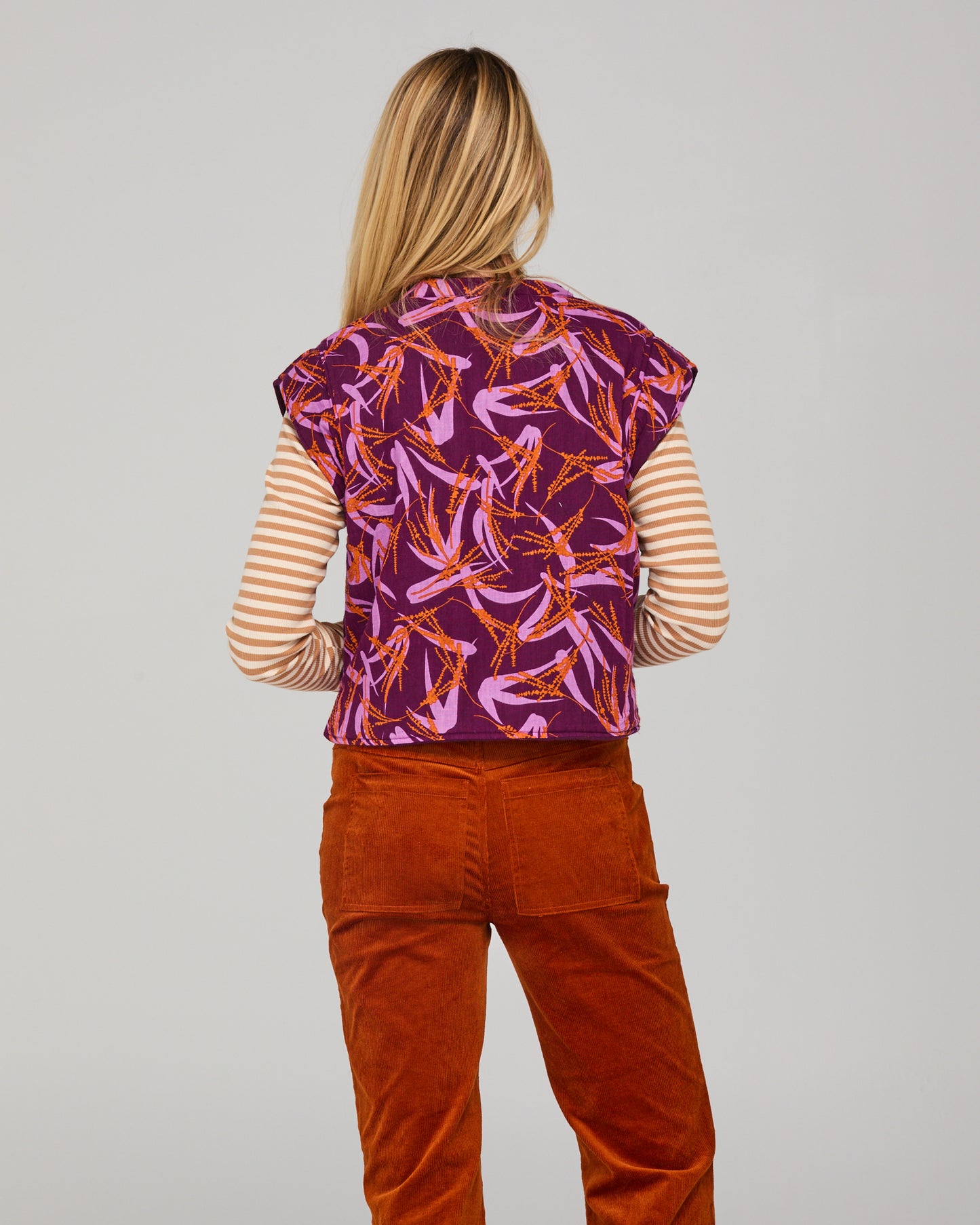 Choko Reversible Vest from Boom Shankar - Kazu print
